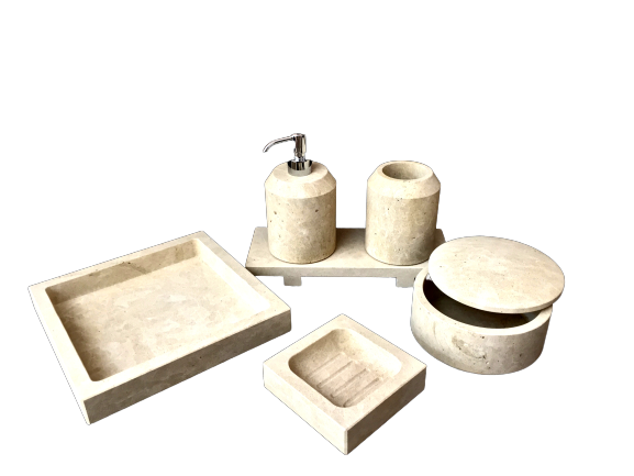 set bagno in pietra leccese - Texunshop.com